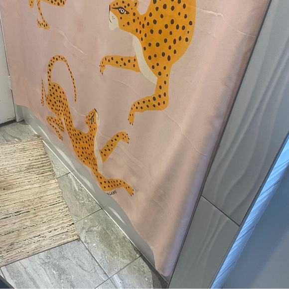 Pink Leopard Print Shower Curtain - Picture 5 of 6